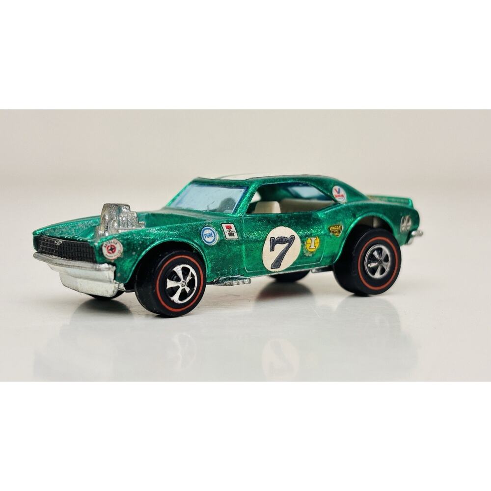 Hot Wheels Redline Heavy Chevy Green Hong Kong White Interior w/ Tampos